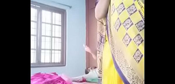  Swathi naidu latest videos while shooting dress change part -5